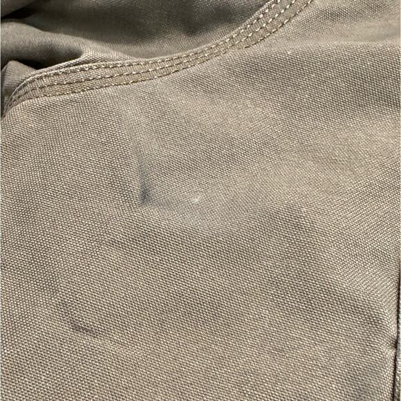 Carhartt Thinsulate Mens XL Heavyweight Duck Cloth Coat Chest Logo in Khaki - Picture 11 of 12